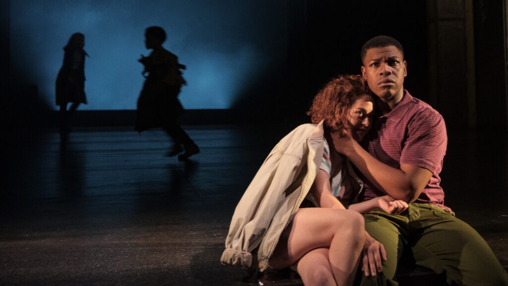 Sarah Greene and John Boyega in “Woyzeck” at the Old Vic: Adaptations are particularly susceptible to directorial over-reaching