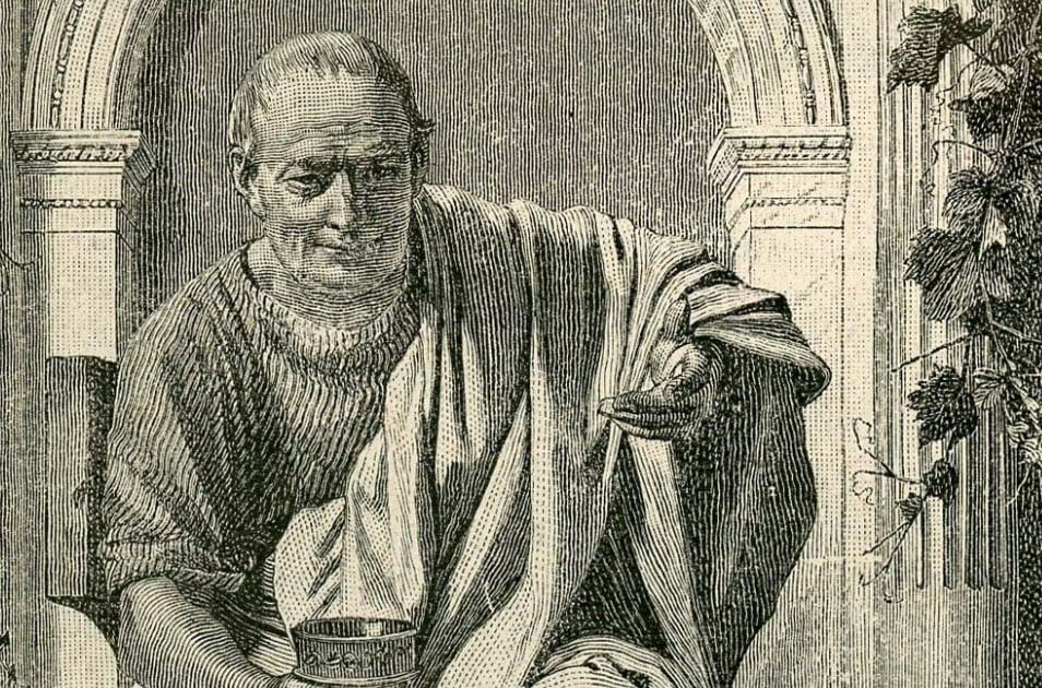 An impression of the poet Horace by Anton von Werner, 1884